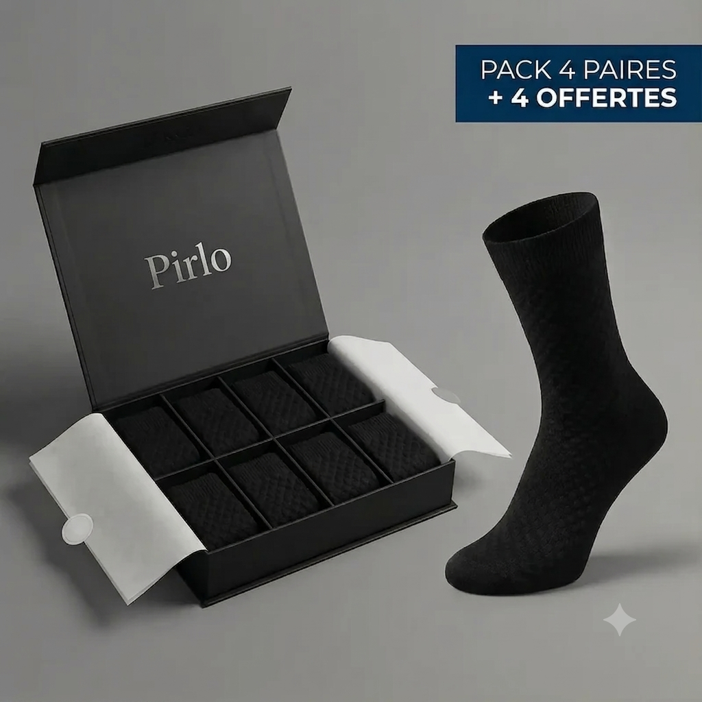 CHAUSSETTES PIRLO - EN FIBRE DE BAMBOU PREMIUM